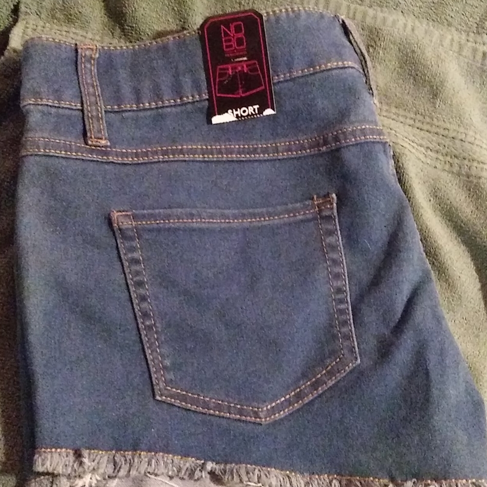 Blue jean shorts